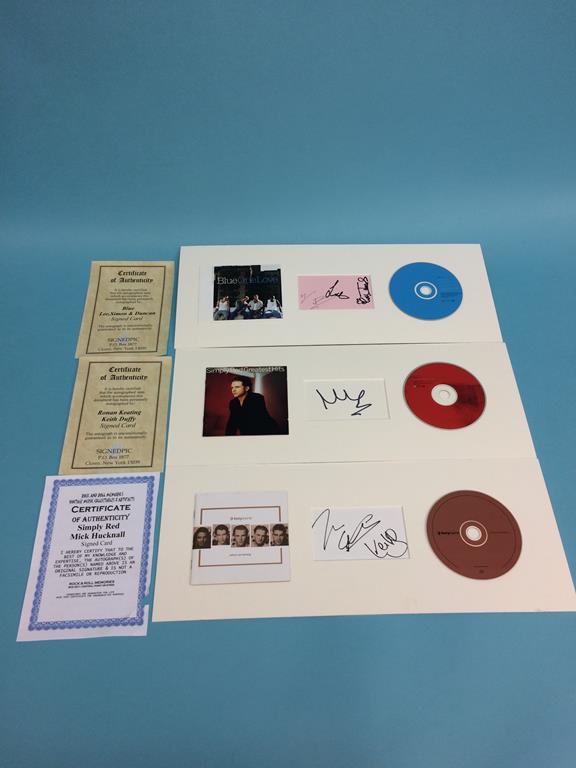 CD and Autographs to include; Boyzone, Simply Red, Blue, The Monkees, Carly Simon, Natalie Cole, - Image 2 of 5