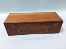 A Swiss musical box, in plain mahogany case, numbered 23300, 40cm wide