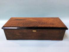A Swiss musical box 'Qualite Excelsior' playing 12 airs, 57cm wide
