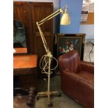 A Herbert Terry and Sons Limited, 'The Anglepoise' lamp, on wheeled stand