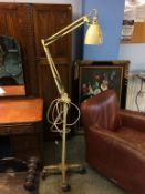 A Herbert Terry and Sons Limited, 'The Anglepoise' lamp, on wheeled stand