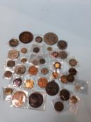 A collection of various Victorian and Edwardian Commemorative tokens etc.