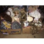 A quantity of dolls etc.