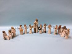 A collection of Willow Tree figures (13)