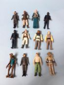 A collection of vintage Star Wars figures, to include Pruneface, Bib Fortuna etc. (12)