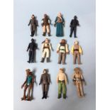 A collection of vintage Star Wars figures, to include Pruneface, Bib Fortuna etc. (12)