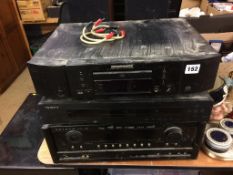 Hifi, to include Marantz CD player, Oppo DVD player, and an Anthem MRX 300, sold as seen (spares and