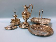 A quantity of silver plated wares