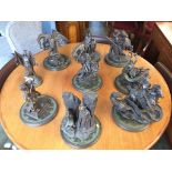 Nine Avalon Magic of King Arthur figures, with certificates