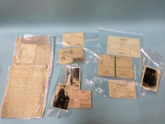 A collection of World War II German ephemera, letters and postcards etc.