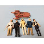 Vintage Star Wars figures, Luke Skywalker etc. (5)