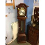 A Sewills of Liverpool reproduction Grandmother clock