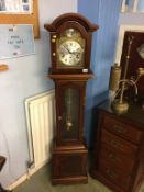 A Sewills of Liverpool reproduction Grandmother clock