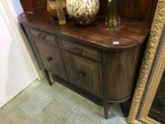 A mahogany side cabinet