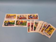 A collection of 'Saucy' postcards, 59 cards