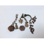 Assorted Archaeological finds, including tokens etc.