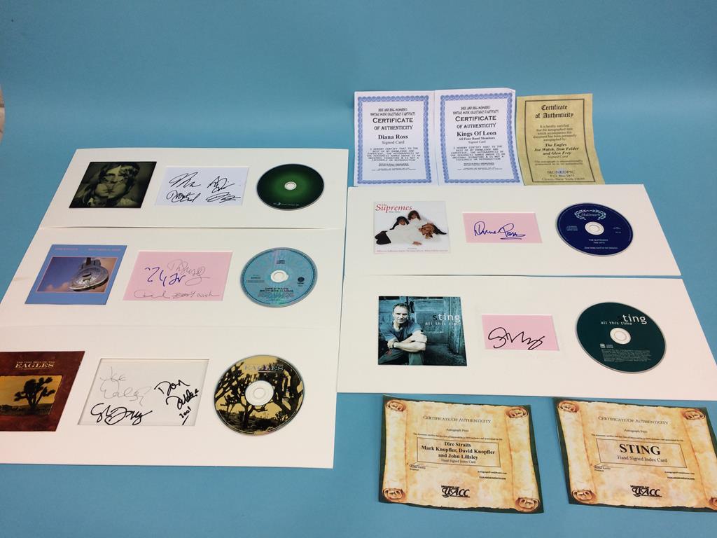 CD and autographs to include; The Kaiser Chiefs, N Sync, Spandau Ballet (2), Diana Ross, Leo - Image 6 of 6