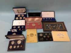 A collection of Commemorative and Proof coin sets
