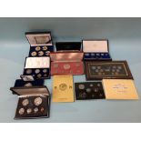 A collection of Commemorative and Proof coin sets