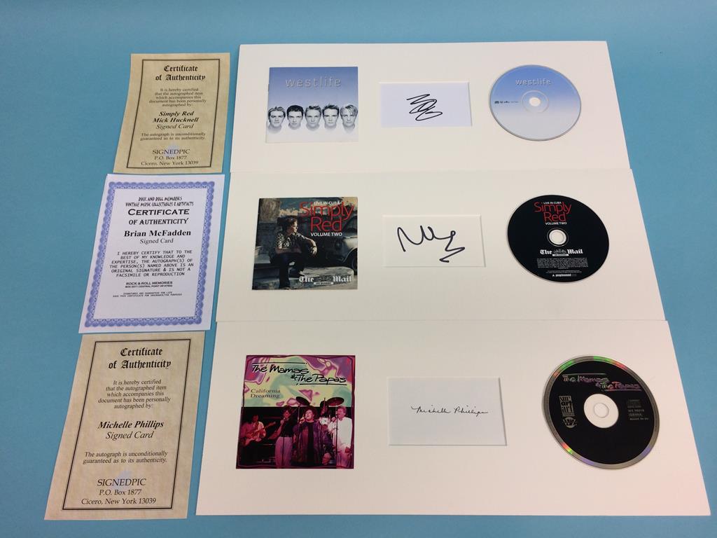 CD and autographs to include; U2, Simply Red (2), Bryan Ferry, Limp Bizkit (2), Beck, Coolio, The - Image 6 of 6