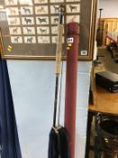 A fishing rod, Hardy Graphite De-Luxe, number 7/8, 10ft, with slip and tube