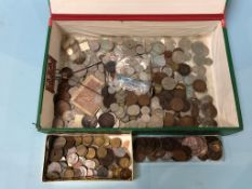 A large quantity of loose coinage