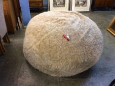 A giant 'Lounge Pug' bean bag