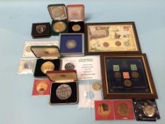 Various tokens and coins, Tower of London, Theatre Royal etc.