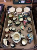 Collection of Royal Doulton Toby jugs etc.