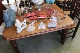 A Victorian mahogany extending dining table