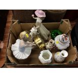 Box of assorted to include Aynsley china etc.