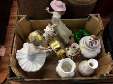 Box of assorted to include Aynsley china etc.