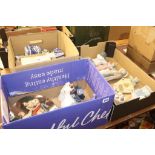 Three boxes to include Ringtons, Lladro etc.