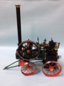 A model of a steam engine, by Miller and Co. of Portsmouth. 41cm long, 22cm wide