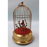 An Karl Griesbaum Musical Bird Cage automaton, in working order, approx. 27cm high