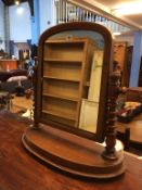 A Victorian dressing table mirror