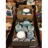 Two boxes of Denby china