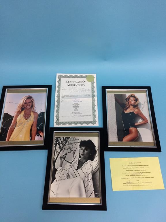 Signed photos, Christie Brinkley, Jenny McArthur, Jacqueline Bisset, Wesley Snipes, Dustin - Image 3 of 5