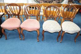 Four Victorian chairs