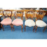 Four Victorian chairs