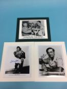 Signed photos, Shaquille O'Neal, Michael Chang (2), Bernie Parent, Nadia Comaneci, Dan O'Brien, Carl