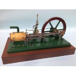 A horizontal steam beam engine. 45cm wide