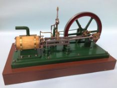 A horizontal steam beam engine. 45cm wide