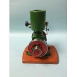 A model vertical pump. 23cm high