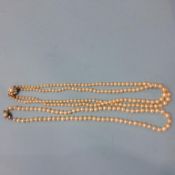 Two pearl necklaces