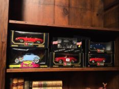 Four Burago cars and two others