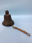 A hanging Bell, approx. 21cm high