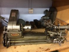 A smaller Myford metal working lathe