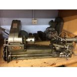 A smaller Myford metal working lathe