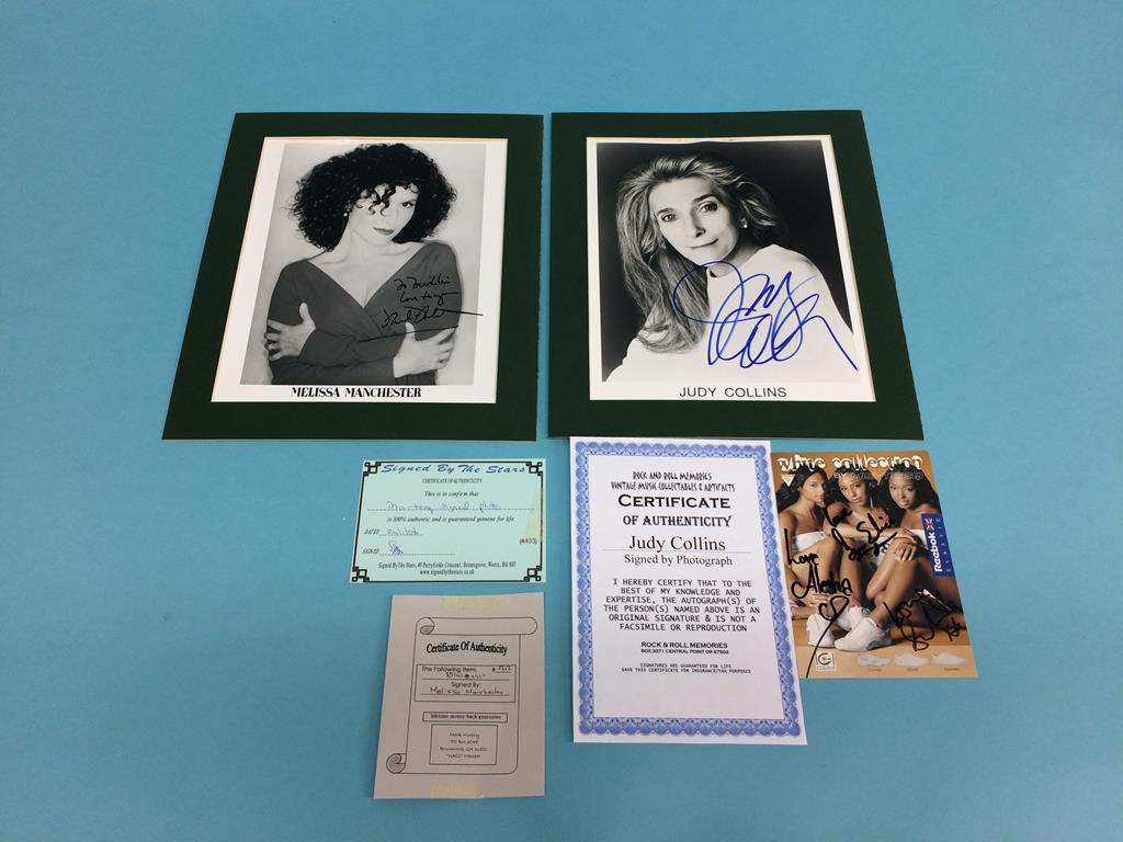 Autographs to include; Paula Abdul (2), Samantha Mumba, Leanne Rimes, Charlie Daniels, Paul Anka, - Image 3 of 6